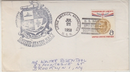 USA 1958 Operation Deep Freeze 1958 Ca Little America Jul 21 1958 Cover (26979) - Bases Antarctiques