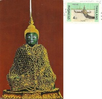 THAILAND  TAILANDIA  BANGKOK  Image Of The Emerald Buddha   Nice Stamp - Buddhism
