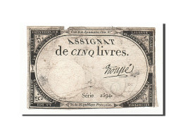 Billet, France, 5 Livres, 1793, 1793-10-31, Troupé, TB, KM:A76, Lafaurie:171 - Assignats