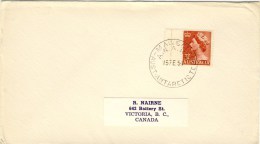 1954 Australian Antarctic Territoy Cover With Mawson Base Cancel - Covers & Documents