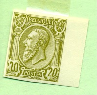 47 Non Dentelé Bord De Feuille Avec Gomme  Réimpression Officielle De 1945   (tirage Max 100 Ex.) - 1883 Léopold II