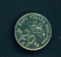 MALAYSIA  -  2010  20s  Circulated Coin - Maleisië
