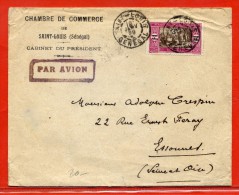 SENEGAL LETTRE DE 1929 DE SAINT LOUIS POUR ESSONNES FRANCE - Storia Postale