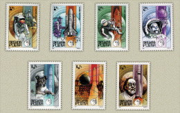 HUNGARY 1982 SPACE Astronauts SHIPS - Fine Set MNH - Unused Stamps