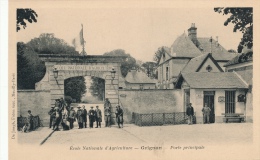 ( CPA 78 )  GRIGNON  /  École Nationale D´ Agriculture -  Porte Principale  - - Grignon