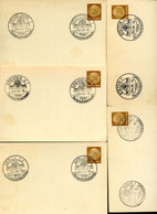 Sost.LUFTSCHUTZBUND Auf Privat-Postkarten DR PP122/A1-03  5 Städte 1938 - Briefkaarten