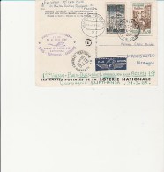 CARTE - PREMIERE LIAISON -PARIS -DUSSELDORF- HAMBOURG - PAR LUFTHANSA -  1965 - Premiers Vols