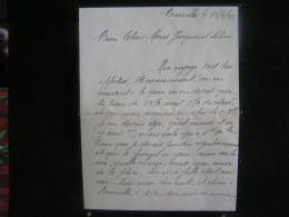 A*P/ Lettre De Ravitaillement Reçue En 1944 à Bruxelles, Avec Timbres De Ravitaillement Du 22-3-1944 - Privé- & Lokale Post [PR & LO]
