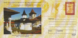 3471FM- SAMBATA DE SUS- BRANCOVEANU MONASTERY, COVER STATIONERY, 2003, ROMANIA - Abdijen En Kloosters
