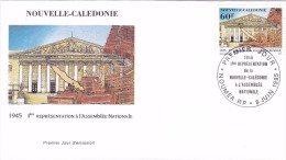 NOUVELLE CALEDONIE 1995 @ Enveloppe Premier Jour FDC 1945 - 1 ère Représentation à L'assemblée Nationale - Politique - FDC