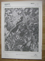 GRAND PHOTO VUE AERIENNE  66 Cm X 48 Cm De 1979  SENEFFE FELUY - Cartes Topographiques