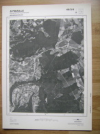GRAND PHOTO VUE AERIENNE  66 Cm X 48 Cm De 1985 AYWAILLE SOUGNE REMOUCHAMPS - Cartes Topographiques