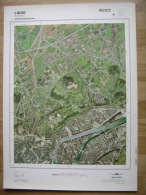 GRAND PHOTO VUE AERIENNE  66 Cm X 48 Cm De 1984 LIEGE VOTTEM - Cartes Topographiques