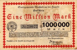 Eine Million Mark - N° 79077 - Stadt Neustadt A/H - 1 Miljoen Mark