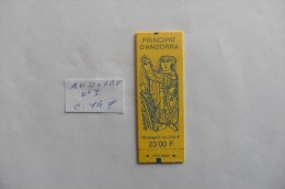 Andorre Français :Carnet N°3 Neuf Non Ouvert - Postzegelboekjes