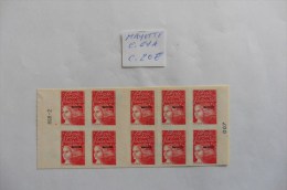 Mayotte :Carnet N° 61 A Neuf Non Plié - Unused Stamps