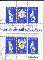 SOUTH GEORGIA, 1978 CORO ANNIVERSARY MINISHEET FU - Géorgie Du Sud