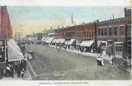 242175-Oklahoma, Blackwell, Street Scene, Looking South, Business Section, 1908 Crow Creek SD DPO Cancel PM - Sonstige & Ohne Zuordnung