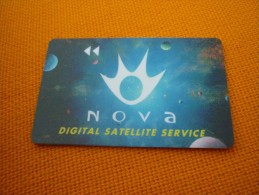 Space/Espace/Planets/TV/Television Nova Digital Satellite Chip Card From Greece (Irdeto) - Espace