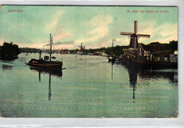 Zaandam - De Zaan Met Molen De Jonker - Zaanstad - Zaandam