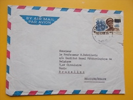 684 - KINSHASA - BRUXELLES, INSTITUT ROYAL METEOROLOGIQUE DE BELGIQUE, TELEGRAMME, TELEGRAM - Afgestempeld