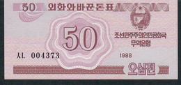 KOREA NORTH P34 50 CHON 1988   UNC. - Corée Du Nord