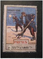 Engagez Vous Corps Frontiere Primes 725 A 5.800 Frs WW1 Delandre - Vignettes Militaires