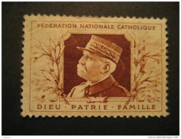 Dieu Patrie Familie WW1 Ederation Nationale Catholique - Militärmarken