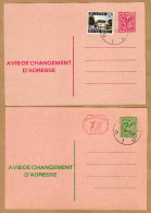 Cartes Entier Postal Avis De Changement D´adresse - Avis Changement Adresse