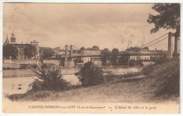 47 - CASTELMORON-SUR-LOT - L'Hôtel De Ville Et Le Pont - 1928 - Castelmoron