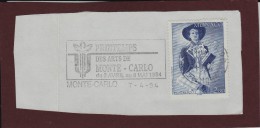 MONACO  - 1919 De 1994 -Timbre "Peintre-Poète" Sur Flamme "Printemps Des Arts De Monté-Carlo Du 2 Avril Au 8 Mai 1994" - Gebraucht