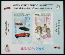 Chypre Turk- 2015 -  Europa 2015, Anciens Jouets, Poupées Et Voitures - BF Non Dentélé Neufs // Mnh - 2015