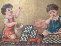 Chromo Ancien Enfantina 19ème Loto Quine - Autres & Non Classés