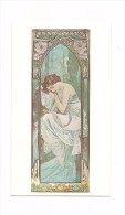 CARTE MODERNE REPRODUCTION MUCHA - "Repos De La Nuit" - Mucha, Alphonse