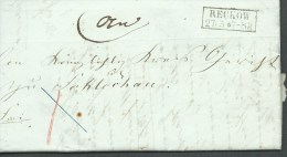 1860.   FOUR  PAGES.    ENTIRE  LETTER FROM  ??? -- RECKOW . - ...-1860 Prephilately