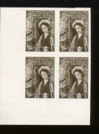 811  Peintre G.David   Bloc De 4 Non Dentelée  Imperforate  Spécimen En Violet - 1941-1960