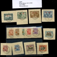 150/163  Oblitéré Ste Adresse  22-11-1918  Cote 1500 Euros   Rarement Proposée - 1918 Croix-Rouge