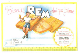 Buvard Ancien  Biscuit  "Biscuit Rem Celui Que J'aime" - B