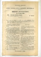 - PROCEDE DE DESINFECTION  . BREVET D´INVENTION DE 1902 . - Matériel Médical & Dentaire