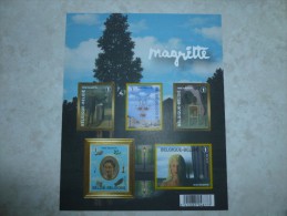 Belgique/belgie GCD 4 Magritte ( Bl 151 ) - Feuillets N&B Offerts Par La Poste [ZN & GC]