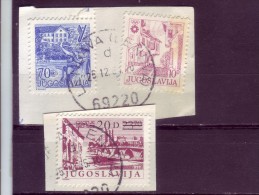 SARAJEVO-SKOPJE-ZAGREB-DEFINITIVES-POSTMARK-LENDAVA-SLOVENIA-YUGOSLAVIA-1983 - Oblitérés