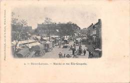 Henin-Liétard -Beaumont   62          Marché Et Rue Elie Gruyelle - Andere & Zonder Classificatie