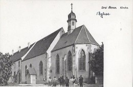 CARTE POSTALE ORIGINALE ANCIENNE : TURCKHEIM ; L'EGLISE ; ANIMEE ; HAUT RHIN (68) - Turckheim