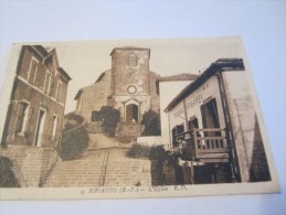 CPA BIRIATOU 64 L EGLISE 1917 - Biriatou