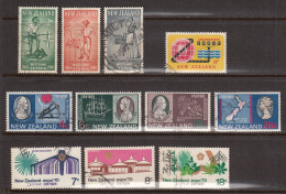 New Zealand 1960,63,69,70 Cancelled, Sc# ,SG 778-780,820,906-909,935-937 - Used Stamps