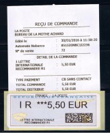 ATM, IR 5.50, NABANCO DE SERIE. PAPIER COINS GRANDS ARRONDIS, N° 55 AU CATALOGUE MICHEL,TARIF 2016 POUR LA CEE - 2000 « Avions En Papier »