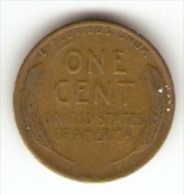 Monnaie - Etats-Unis - 1 Cent - 1942 - 1909-1958: Lincoln, Wheat Ears Reverse