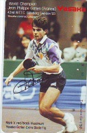 Télécarte JAPON * Table Tennis (340) WORLD CHAMPION JEAN GATIEN * Tischtennis * Ping Pong * Tennis De Table * JAPAN - Sport