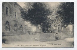 83 - RIANS - Place Clémanceau Et Fontaine Du Postell- RECTO / VERSO  -C30 - Rians