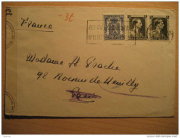 Brugges 1941 To Neuilly France WW2  Germany Wehrmacht Censor Censure Censored Cover - Guerre 40-45 (Lettres & Documents)